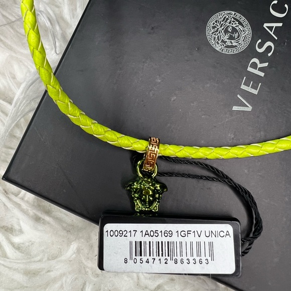 VERSACE
Medusa braided leather and gold-tone necklace - Picture 6 of 9